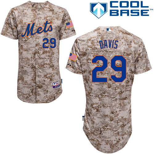 Ike Davis #29 mlb Jersey-New York Mets Women's Authentic Alternate Camo Cool Base Baseball Jersey